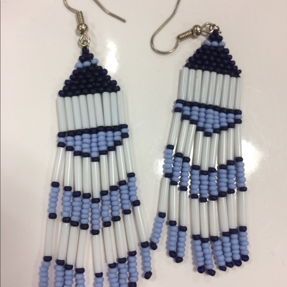 Beaded chandelier earrings